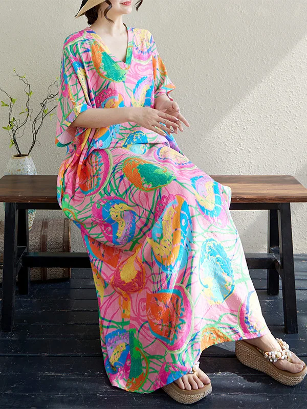 Красный большой тонкий хлопковый льняной халат с v-образным вырезом и большим цветочным принтом, свободная праздничная пляжная юбка, винтажный длинный халат с мясом, летний повседневный платье Dr
Красный большой тонкий хлопковый льняной халат с v-образным вырезом и большим цветочным принтом, свободная праздничная пляжная юбка, винтажный длинный халат с мясом, летний повседневный платье Dr