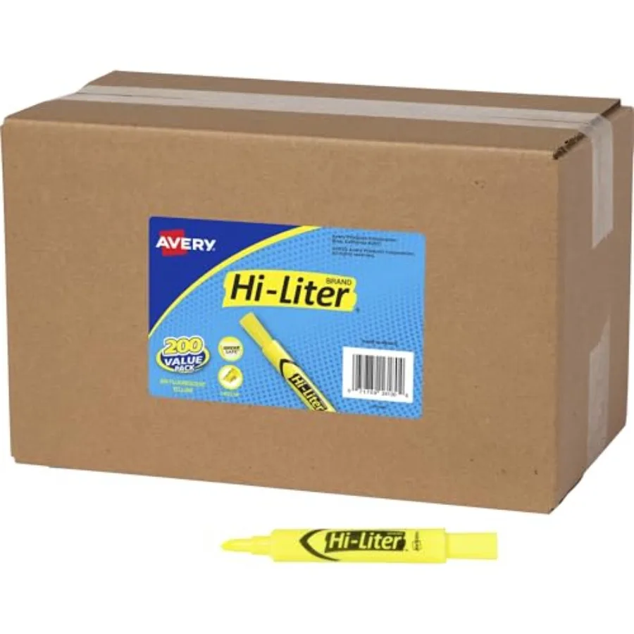 Hi-Liter Value Pack Desk-Style Highlighters Smear Safe Ink Fluorescent Yellow
Hi-Liter Value Pack Desk-Style Highlighters Smear Safe Ink Fluorescent Yellow