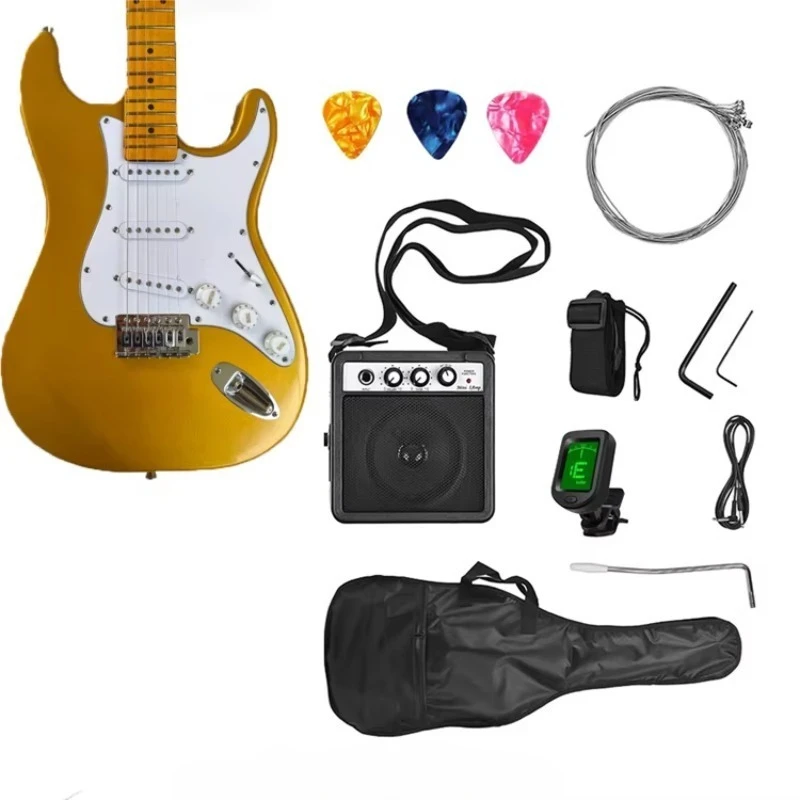 STLF Wholesale Electric Guitar Kit Set with Amplifier and Guitar Accessories Cheap Guitar Full Set for Beginner Accept OEM ODM
STLF Wholesale Electric Guitar Kit Set with Amplifier and Guitar Accessories Cheap Guitar Full Set for Beginner Accept OEM ODM