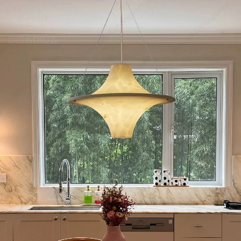 French Vintage Cream Style Faux Marble Pendant Lamp White Brass Dimmable Ceilings Lustre for Hotel Restaurant Bar
French Vintage Cream Style Faux Marble Pendant Lamp White Brass Dimmable Ceilings Lustre for Hotel Restaurant Bar