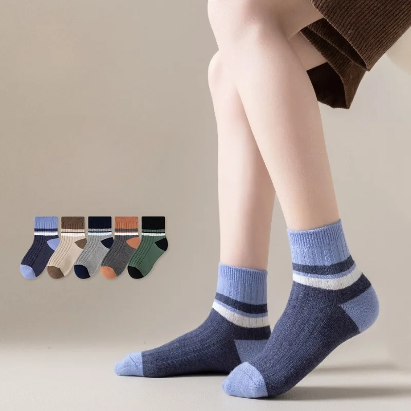 5 Pairs Kid Cotton Soft Comfort Socks for Boy Summer Thin Breathable Stocking 3+y Young Child Sweat Absorbing Daily Striped Sock
5 Pairs Kid Cotton Soft Comfort Socks for Boy Summer Thin Breathable Stocking 3+y Young Child Sweat Absorbing Daily Striped Sock