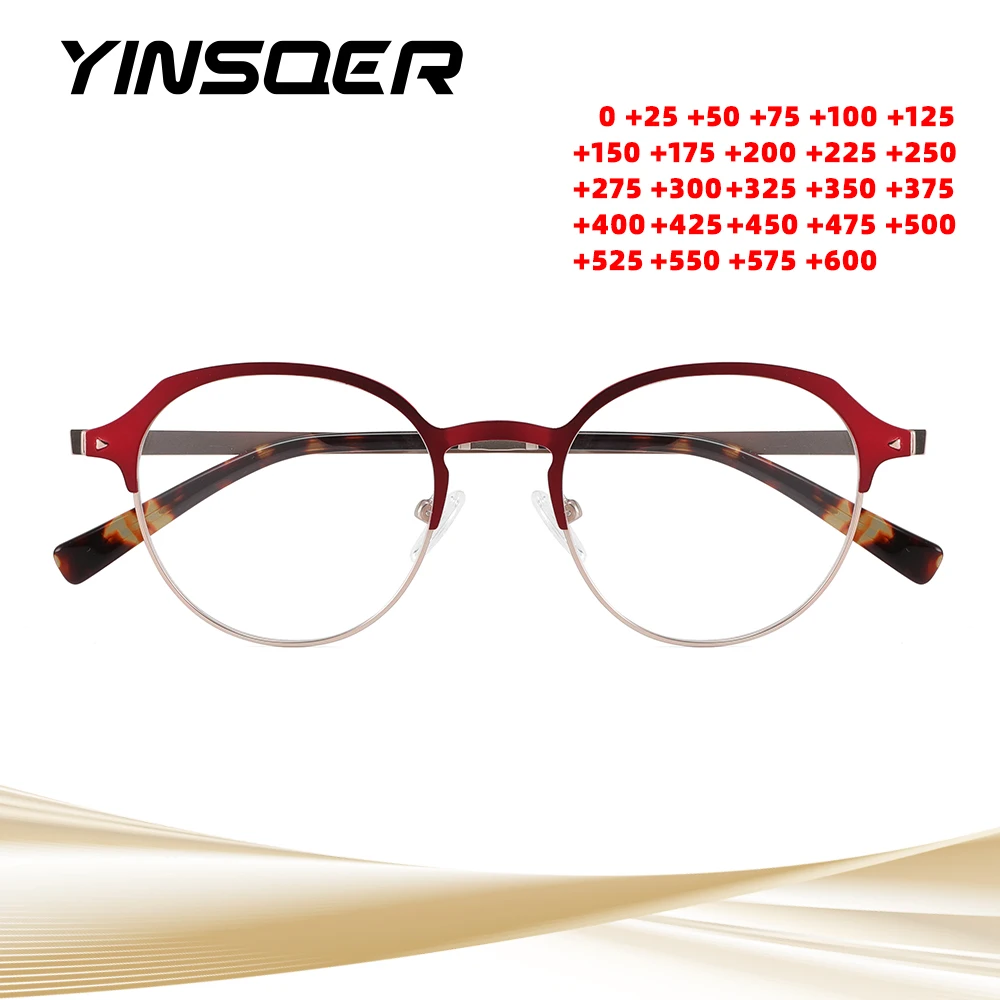 Classic Blue Light Blocking Women Reading Glasses Fashion Metal Eyewear Optical Prescription Eyeglasses Can Be Customisation
Classic Blue Light Blocking Women Reading Glasses Fashion Metal Eyewear Optical Prescription Eyeglasses Can Be Customisation