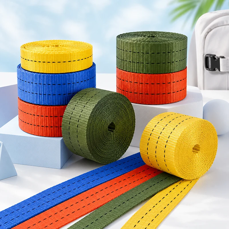 10M 25-50mm Nylon Webbing Strap 1.2/1.6/1.8mm Thick for Bag Belt Luggage Cargo Binding Backpack Outdoor DIY Sewing Trim Material
10M 25-50mm Nylon Webbing Strap 1.2/1.6/1.8mm Thick for Bag Belt Luggage Cargo Binding Backpack Outdoor DIY Sewing Trim Material