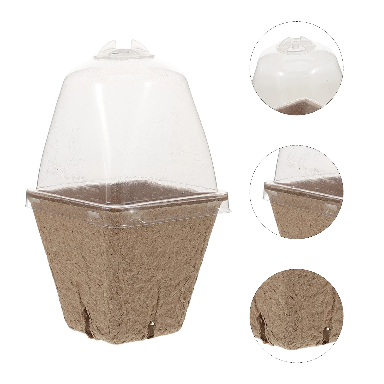 Набор из 36 квадратных волокнистых горшков с вентилируемыми крышками для проращивания семян, для домашнего садоводства и теплиц
Набор из 36 квадратных волокнистых горшков с вентилируемыми крышками для проращивания семян, для домашнего садоводства и теплиц