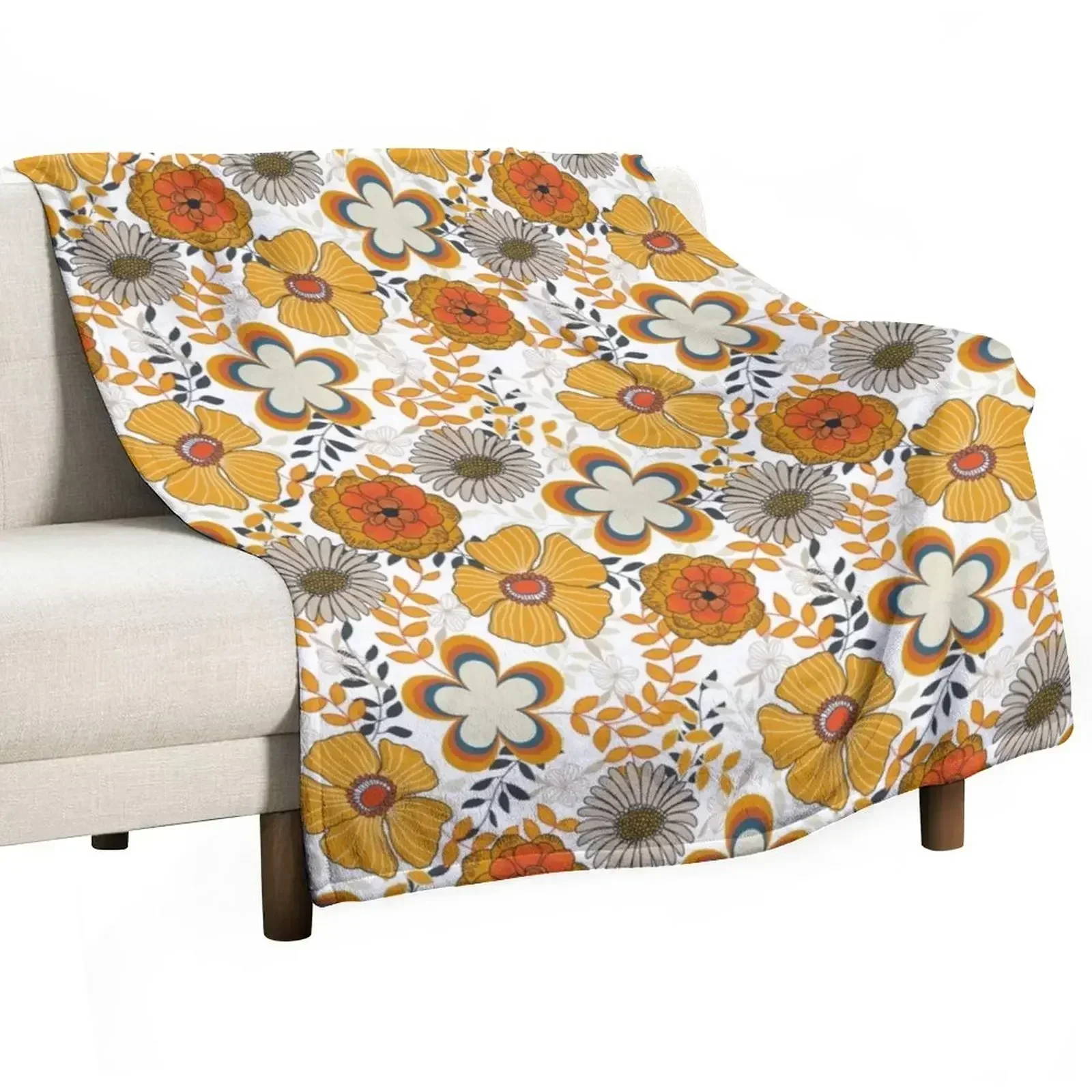 70s floral pattern Throw Blanket Soft Solid Color Blanket for Couch Bed
70s floral pattern Throw Blanket Soft Solid Color Blanket for Couch Bed