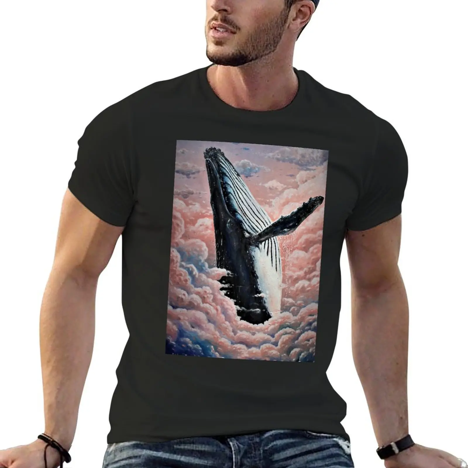 Sky Whale T-Shirt man clothes blacks shirts graphic boys animal print sweat shirts, men
Sky Whale T-Shirt man clothes blacks shirts graphic boys animal print sweat shirts, men