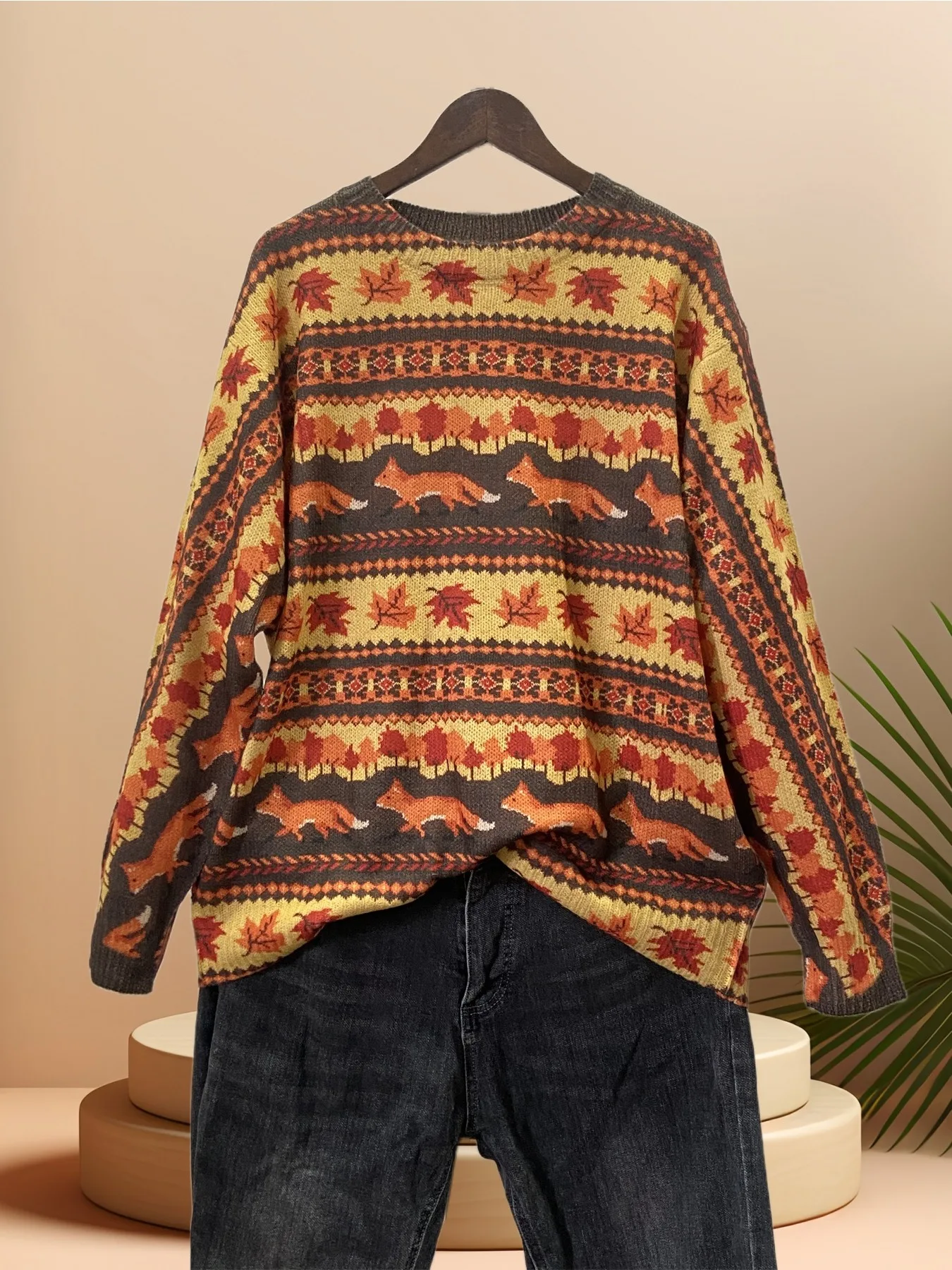 Women's Autumn and Winter Round Neck Printed Long Sleeved Knitted Sweater, Loose and Fashionable Casual Pullover Knitted Sweater
Women's Autumn and Winter Round Neck Printed Long Sleeved Knitted Sweater, Loose and Fashionable Casual Pullover Knitted Sweater