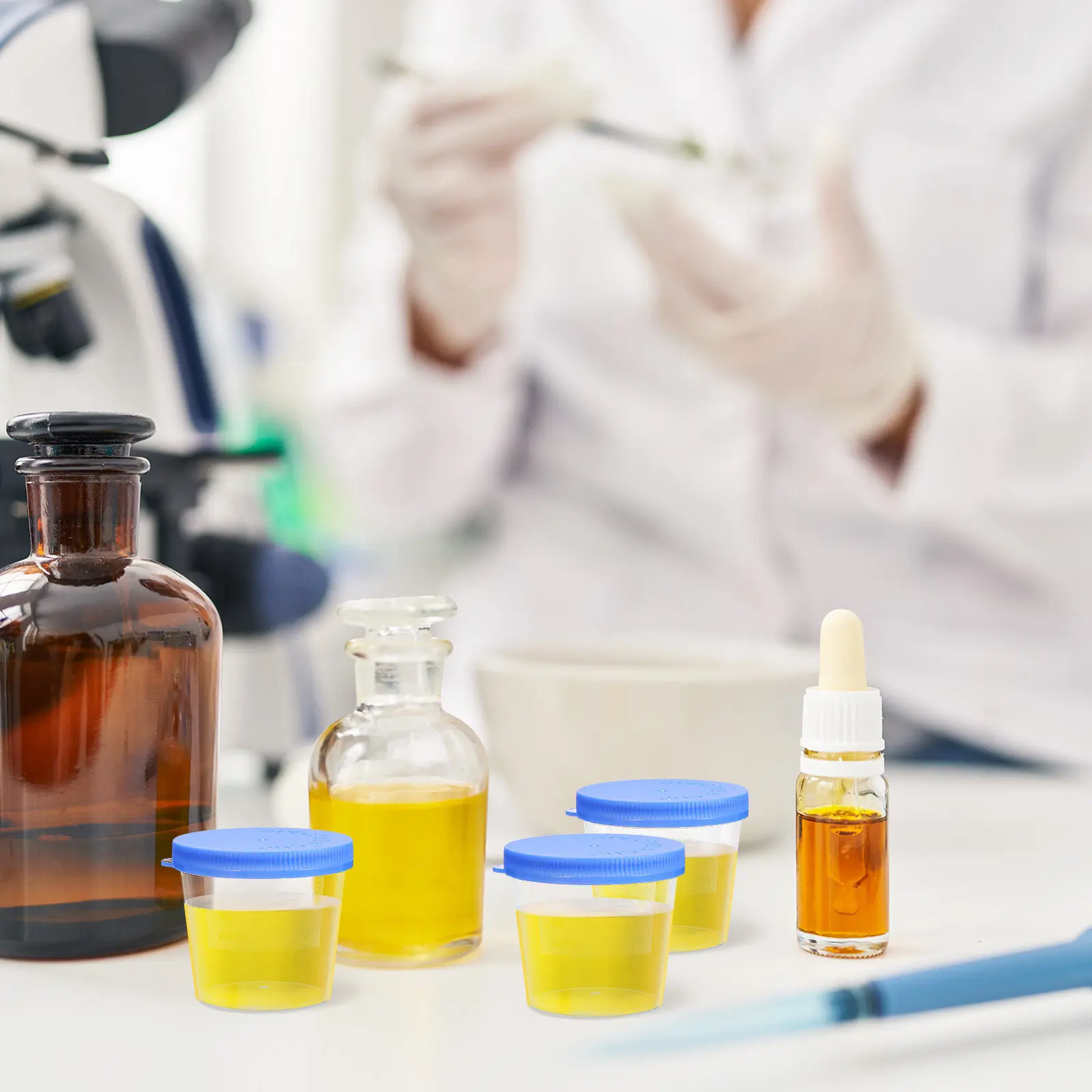 30Pcs Sputum Specimen Cup Plastic Disposable Sample Container with Cover Leakproof Design for Medical Lab Sputum Urine Fecal Use
30Pcs Sputum Specimen Cup Plastic Disposable Sample Container with Cover Leakproof Design for Medical Lab Sputum Urine Fecal Use