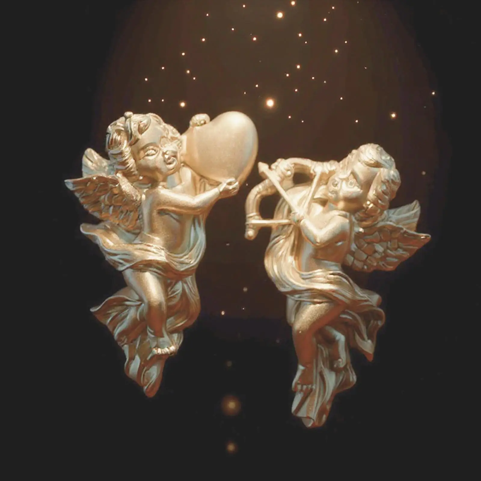 2 Pieces Angel Statue Wall Hanging Cherub Cupid Lovely Height 13.5 cm Multifunctional Hanging Hole Wall Decoration for Bedroom
2 Pieces Angel Statue Wall Hanging Cherub Cupid Lovely Height 13.5 cm Multifunctional Hanging Hole Wall Decoration for Bedroom