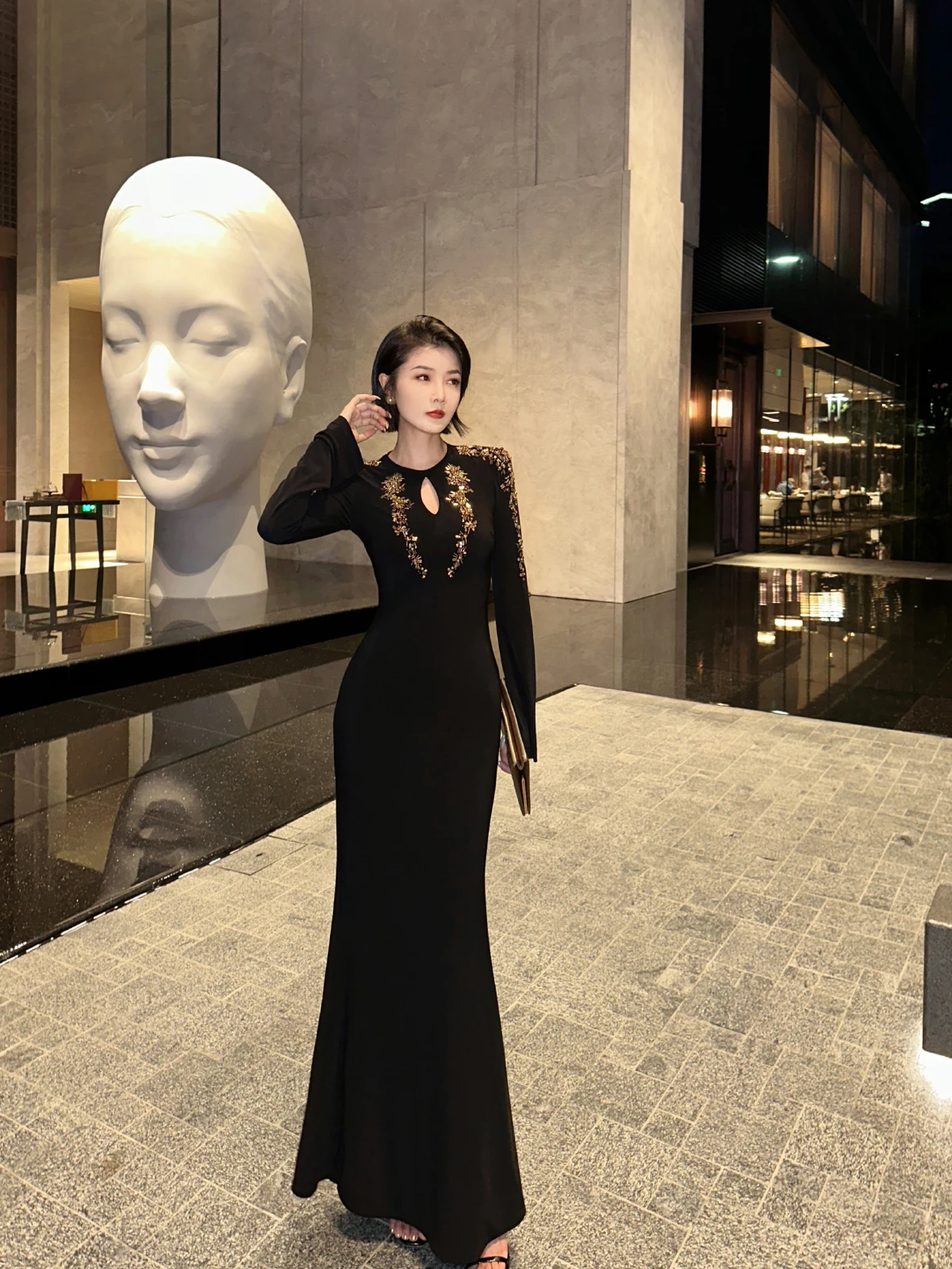 XULU Оригинальное хрустальное льняное платье приталенного кроя класса люкс с вышивкой, длинными рукавами и круглым вырезом, сексуальное, на заказ, женское
XULU Оригинальное хрустальное льняное платье приталенного кроя класса люкс с вышивкой, длинными рукавами и круглым вырезом, сексуальное, на заказ, женское