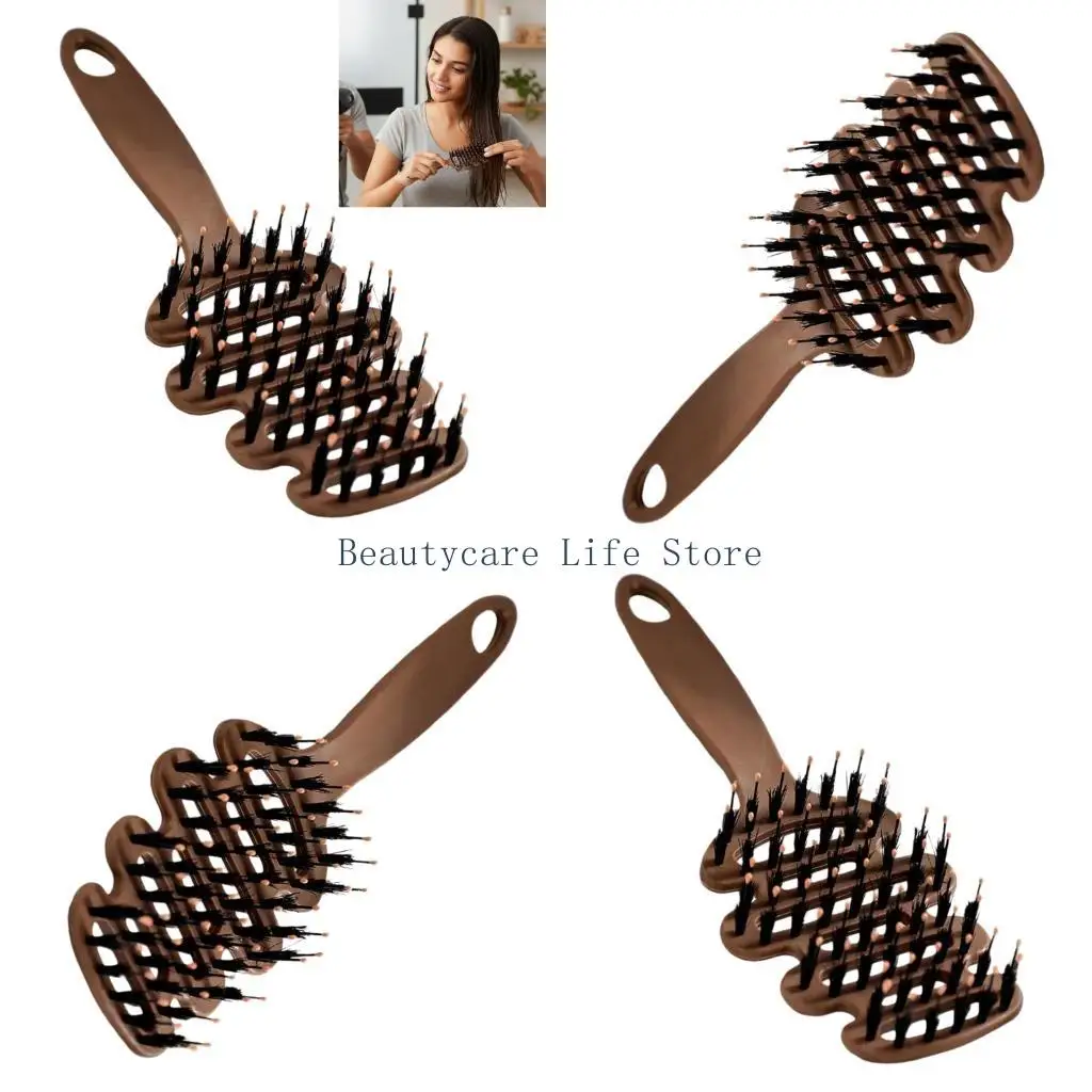 652C Hollow Vent Hair Brush Detangling Comb Boar Bristles Comb For Curly Thick Hair
652C Hollow Vent Hair Brush Detangling Comb Boar Bristles Comb For Curly Thick Hair
