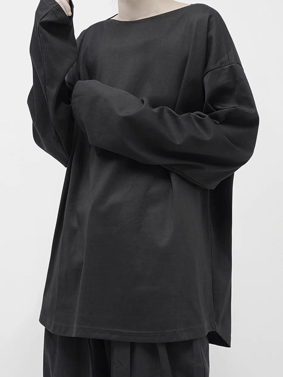 Men's Simple Loose Characteristic Collar Long Sleeve T-Shirt Fashion Korean Popular Style Versatile Solid Casual Bottomed Shirt
Men's Simple Loose Characteristic Collar Long Sleeve T-Shirt Fashion Korean Popular Style Versatile Solid Casual Bottomed Shirt
