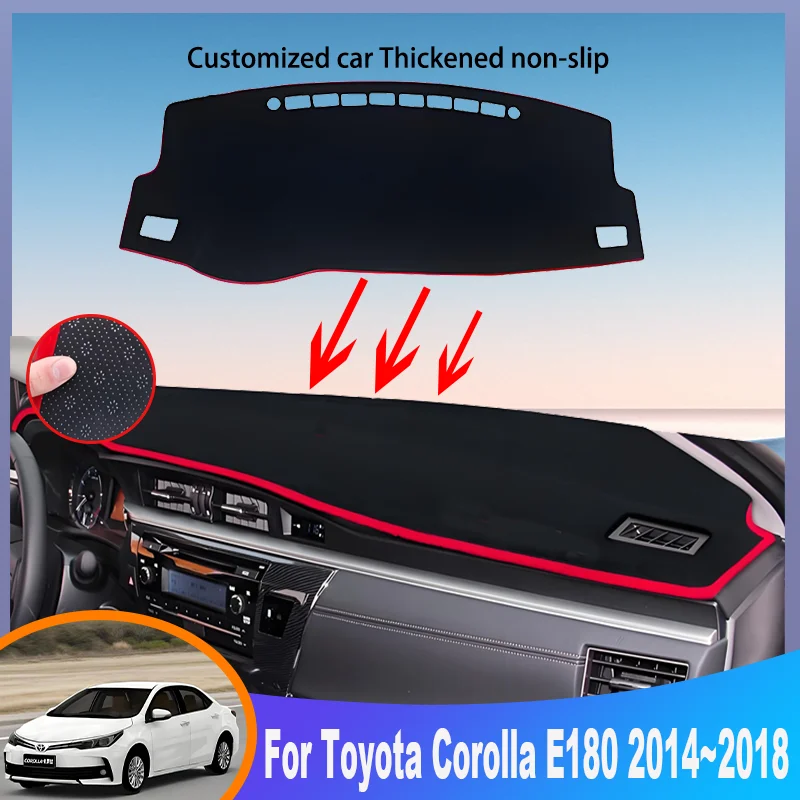 Auto Parts For Toyota Corolla E180 2014~2018 2017 2016 Car Dashboard Cover Mat Instrument Panel Carpets Non-Slip Pad Accessories
Auto Parts For Toyota Corolla E180 2014~2018 2017 2016 Car Dashboard Cover Mat Instrument Panel Carpets Non-Slip Pad Accessories