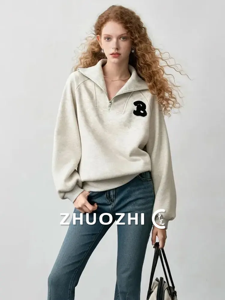 Свитшот ZhuoZhi в стиле пэчворк на молнии, повседневный модный топ, осенняя новинка, женская свободная кофта с длинным рукавом
Свитшот ZhuoZhi в стиле пэчворк на молнии, повседневный модный топ, осенняя новинка, женская свободная кофта с длинным рукавом