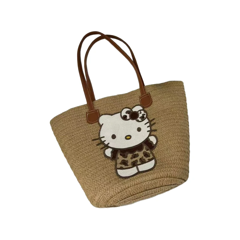 New Hello Kitty Straw Woven Handbag Simple Large Capacity Bag Retro Dopamine Accessories Unique Charming Pouch Commuting To Work
New Hello Kitty Straw Woven Handbag Simple Large Capacity Bag Retro Dopamine Accessories Unique Charming Pouch Commuting To Work