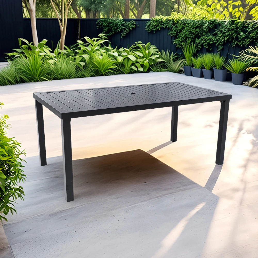 Modern 35.5"x67" Rectangular Outdoor Patio Dining Table with Post-Leg Design picnic table outdoor patio furniture camping
Modern 35.5"x67" Rectangular Outdoor Patio Dining Table with Post-Leg Design picnic table outdoor patio furniture camping