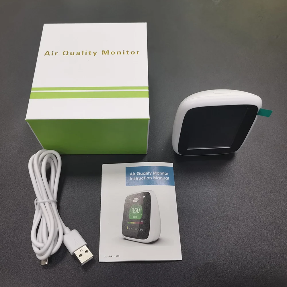 Portable Air Detector Mini Air Quality Monitor Carbon Dioxide Thermometer Hygrometer with Alarm for Indoor Air Safety
Portable Air Detector Mini Air Quality Monitor Carbon Dioxide Thermometer Hygrometer with Alarm for Indoor Air Safety
