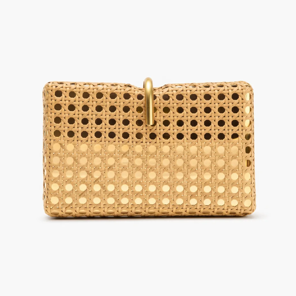 Rattan metal Clutch Purse for Women Woven Hard Shell Evening Bag with Gold Chain Strap asual Party Vip Floral Shopper Unusual
Rattan metal Clutch Purse for Women Woven Hard Shell Evening Bag with Gold Chain Strap asual Party Vip Floral Shopper Unusual