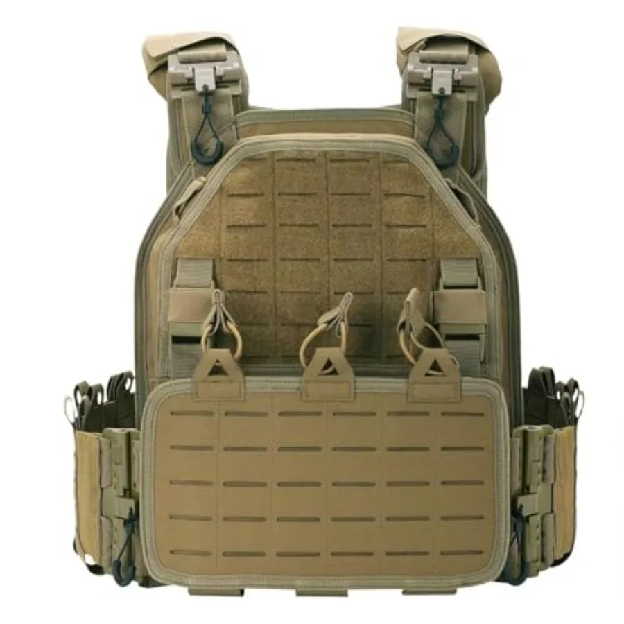 Tactical Outdoor Vest for Men Quick Release Laser-Cutting Modular Vest for Trainning Hiking... TAN
Tactical Outdoor Vest for Men Quick Release Laser-Cutting Modular Vest for Trainning Hiking... TAN