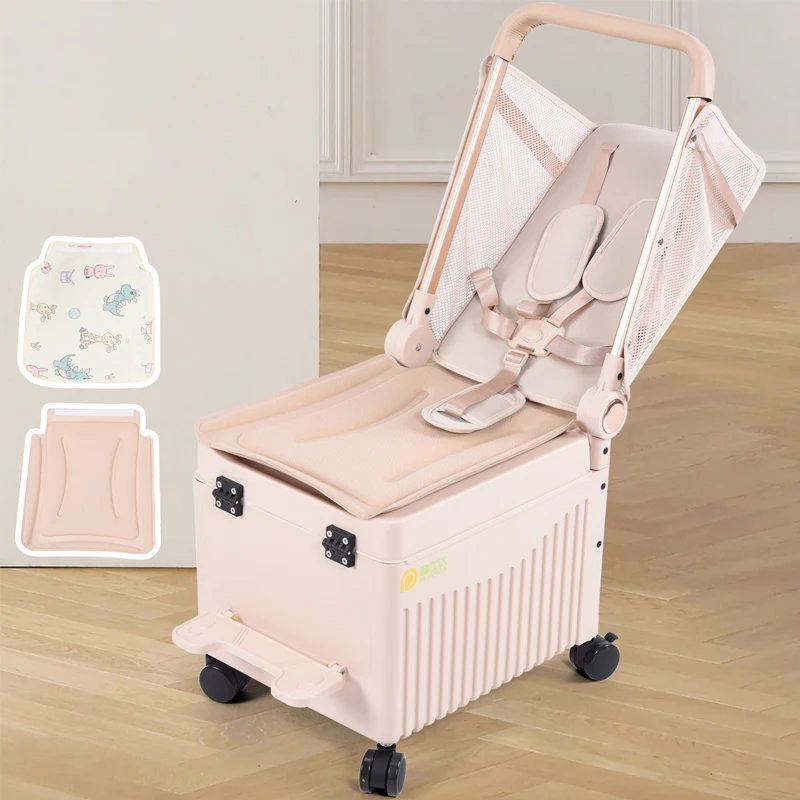 New Children's Luggage Convertible Sit-and-Lie Cabin Travel Suitcase Shopping Cart with One-Button Folding for Baby Trolley Case
New Children's Luggage Convertible Sit-and-Lie Cabin Travel Suitcase Shopping Cart with One-Button Folding for Baby Trolley Case