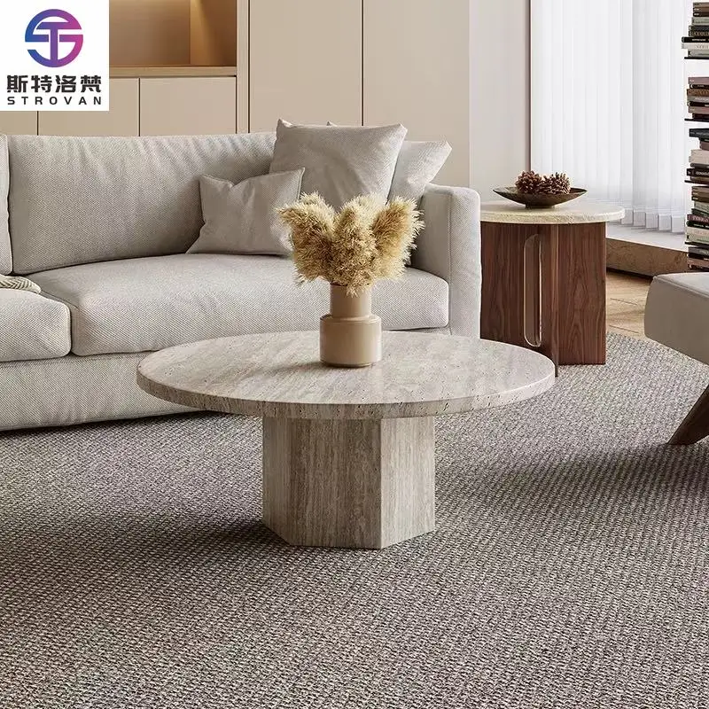 Modern Design Round Full Travertine Customize Size Coffee Table Cafe Table for Living Room
Modern Design Round Full Travertine Customize Size Coffee Table Cafe Table for Living Room