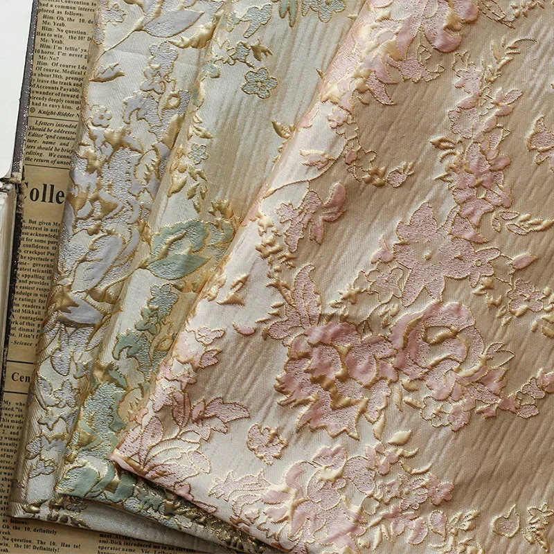 Vintage Jacquard Fabric with Gold Thread Perfect for Suits, Dresses, and Lolita Dress ,Bags, Embossed Floral Pattern
Vintage Jacquard Fabric with Gold Thread Perfect for Suits, Dresses, and Lolita Dress ,Bags, Embossed Floral Pattern