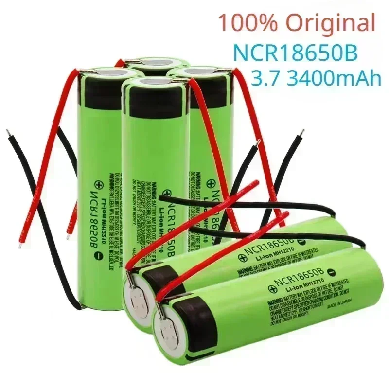 NCR 18650B DIY Wire - Equipped 18650 Lithium Battery, 3.7V 3400mAh: A Must - Have for Your Flashlight and Electronic Product Nee
NCR 18650B DIY Wire - Equipped 18650 Lithium Battery, 3.7V 3400mAh: A Must - Have for Your Flashlight and Electronic Product Nee