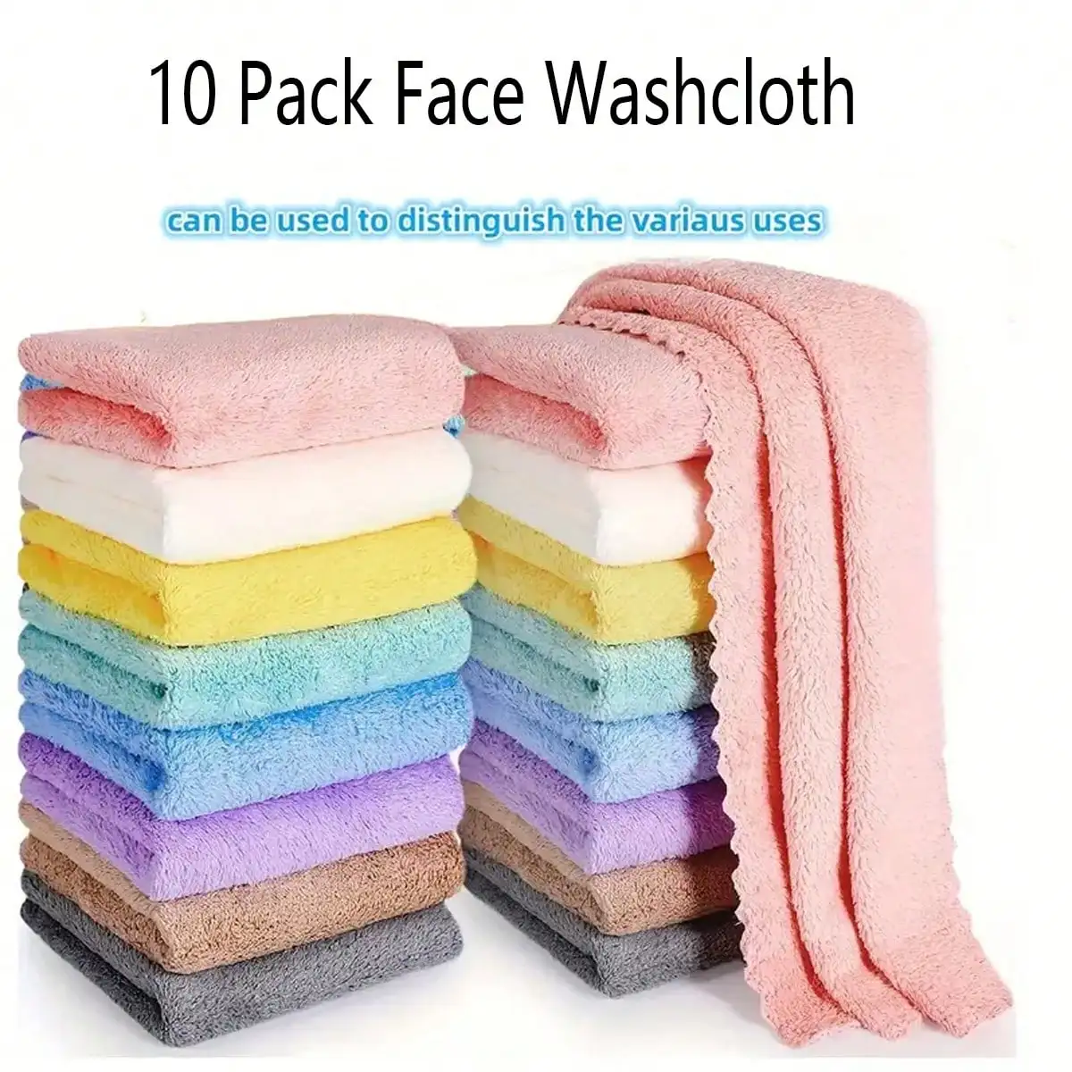 10pcs Solid Color Washcloths, Simple Plain Face Cloth, Soft Absorbent Towel Small Face Towel, Bathroom Supplies
10pcs Solid Color Washcloths, Simple Plain Face Cloth, Soft Absorbent Towel Small Face Towel, Bathroom Supplies