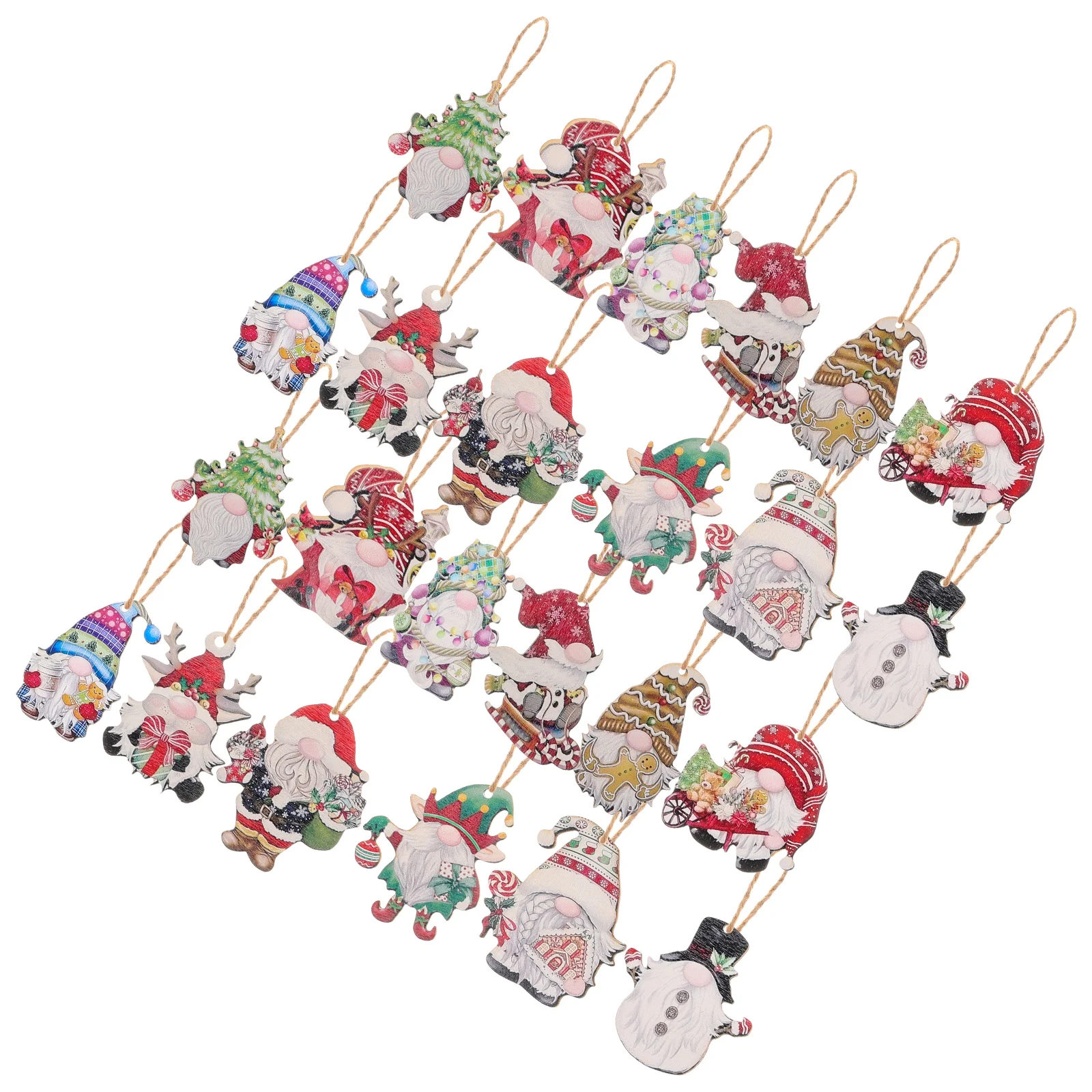 24 Pcs Christmas Gnome naments Wooden Hanging Decorations for Tree Car Pendant Fade Resistant Exquisite Design Holiday Spirit
24 Pcs Christmas Gnome naments Wooden Hanging Decorations for Tree Car Pendant Fade Resistant Exquisite Design Holiday Spirit