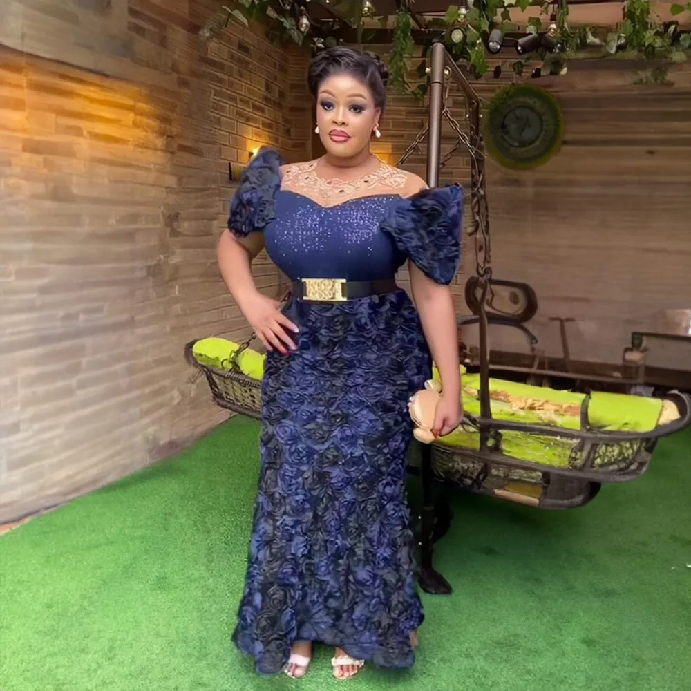 African Evening Dresses for Elegant Flower Sequin Mesh Long Maxi Dress Wedding Party Gown With Belt Dashiki Ankara Femme Clothes
African Evening Dresses for Elegant Flower Sequin Mesh Long Maxi Dress Wedding Party Gown With Belt Dashiki Ankara Femme Clothes