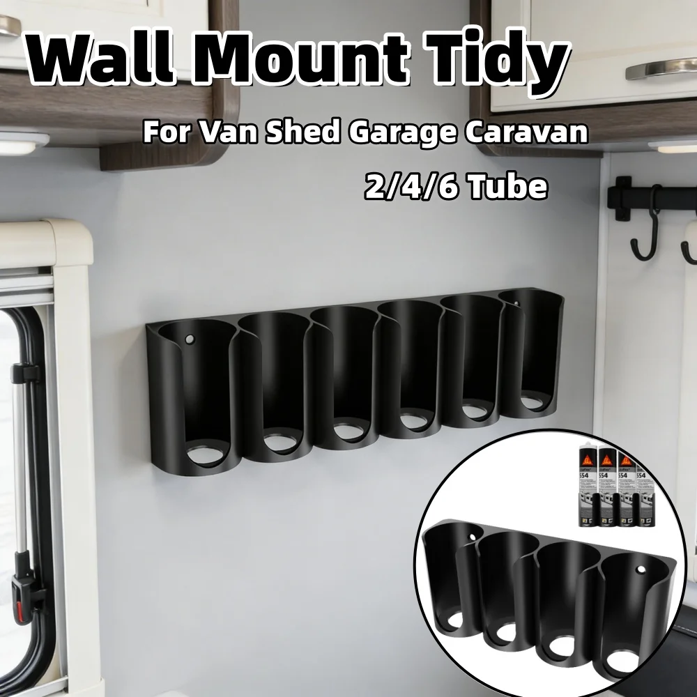 Van Mastic Sealant Caulk Holder 6 Tube Silicone Wall Mount Tidy RV Interior Storage Accessories For Van Shed Garage Caravan
Van Mastic Sealant Caulk Holder 6 Tube Silicone Wall Mount Tidy RV Interior Storage Accessories For Van Shed Garage Caravan