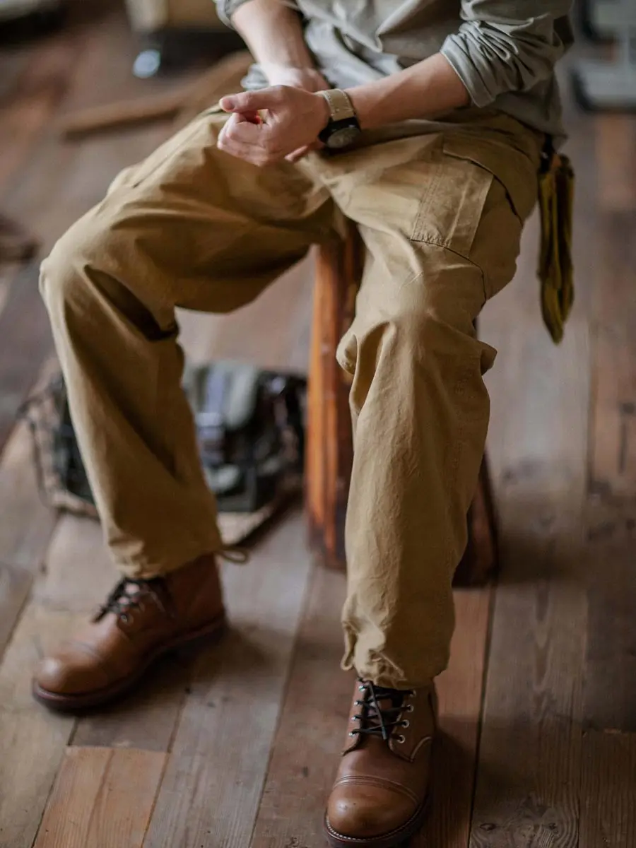 Indigo Sea Classic RRL Vintage Straight Leg Work Pants American Pure Cotton Multi ket Waed Casual Long Trousers
Indigo Sea Classic RRL Vintage Straight Leg Work Pants American Pure Cotton Multi ket Waed Casual Long Trousers