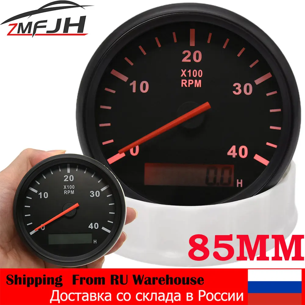 85MM Boat Tachometer With LCD Hourmeter 3000/4000/ 6000RPM Tacho 12V Hour Meter For Diesel Gasoline Engine Marine Car RPM Meter
85MM Boat Tachometer With LCD Hourmeter 3000/4000/ 6000RPM Tacho 12V Hour Meter For Diesel Gasoline Engine Marine Car RPM Meter