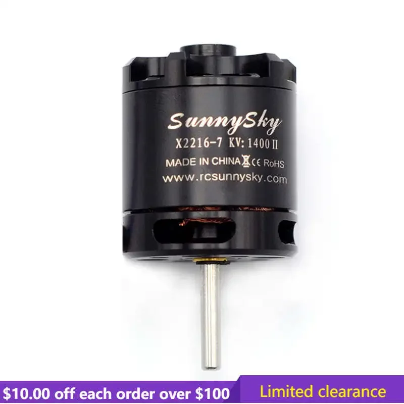 Бесщеточный двигатель SUNNYSKY X2216 II с ограниченным распродаже KV1400, длинный вал
Бесщеточный двигатель SUNNYSKY X2216 II с ограниченным распродаже KV1400, длинный вал