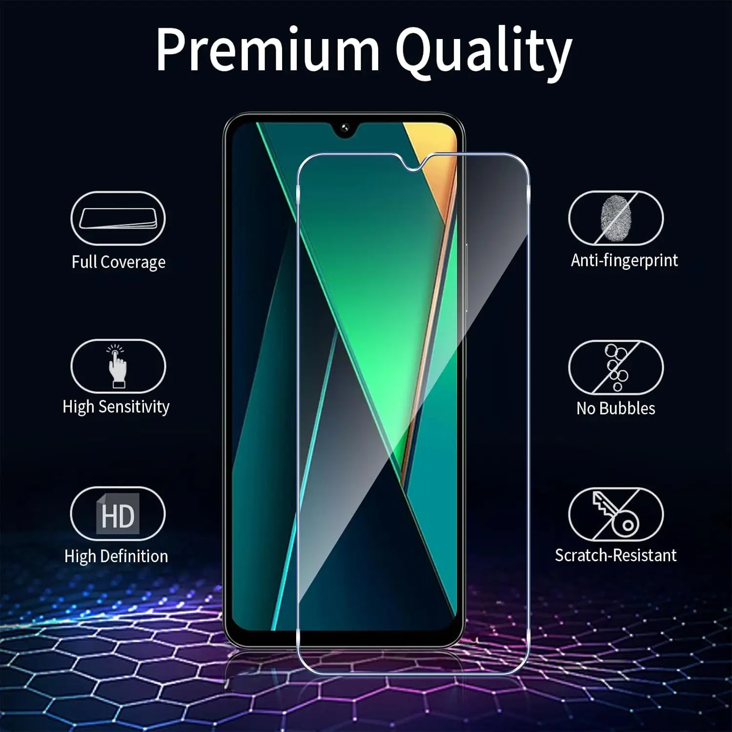 2/4Pcs 9H Tempered Glass HD Screen Protector for Xiaomi POCO C75 - Anti-Scratch Shockproof Clear Film
2/4Pcs 9H Tempered Glass HD Screen Protector for Xiaomi POCO C75 - Anti-Scratch Shockproof Clear Film