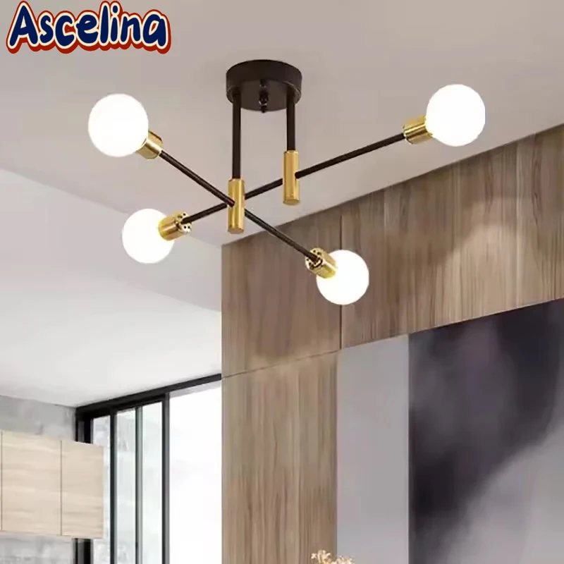 Modern LED Ceiling Chandelier 4/6 Heads Black Gold White Hanging Lamps For Ceiling Living Room Dining Rooms Bedroom Home Fixture
Modern LED Ceiling Chandelier 4/6 Heads Black Gold White Hanging Lamps For Ceiling Living Room Dining Rooms Bedroom Home Fixture