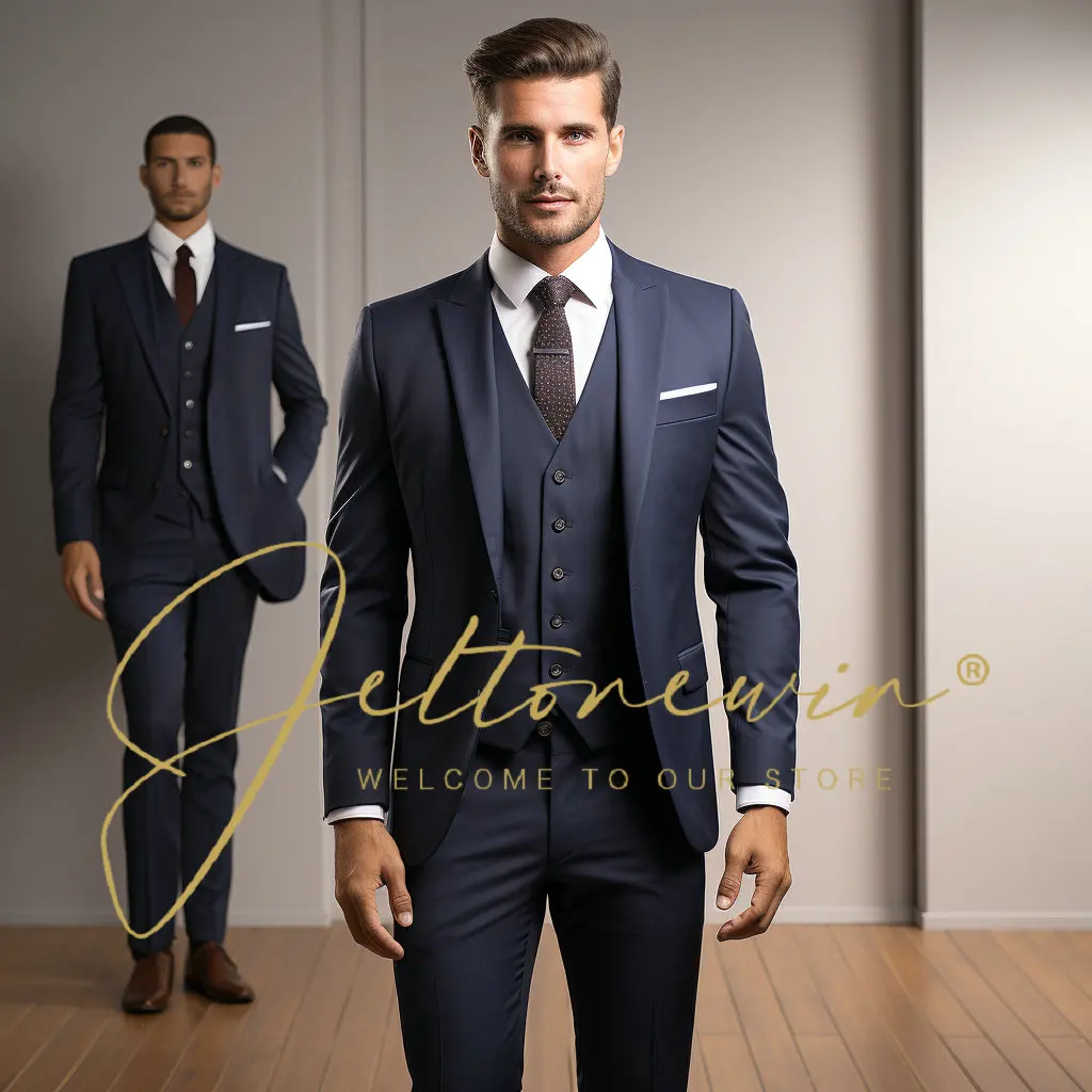 5XL Plus Size Jacket Vest men's pants Boutique Pure Color Mens Business Formal Suit Three-piece Set Groom Wedding Dress
5XL Plus Size Jacket Vest men's pants Boutique Pure Color Mens Business Formal Suit Three-piece Set Groom Wedding Dress