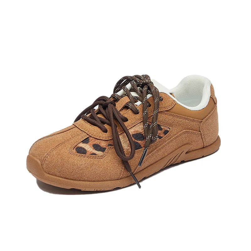 Women Round Toe Leopard print Flat Lace-up German training Lace Up Casual Sport Shoes Outdoor Running Vulcanized Shoe
Women Round Toe Leopard print Flat Lace-up German training Lace Up Casual Sport Shoes Outdoor Running Vulcanized Shoe