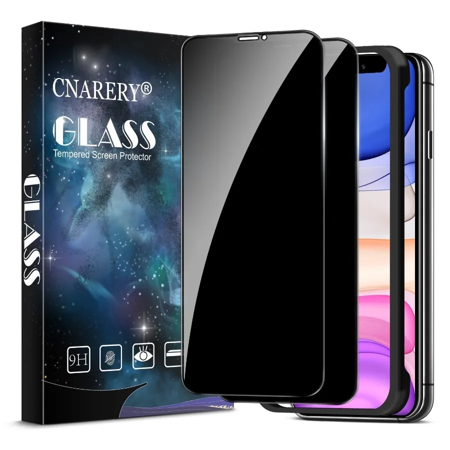 Privacy Screen Protector for iPhone 11/ iPhone XR 6.1 inch, Anti Spy Tempered Glass with Alignment Frame Easy Installation Case
Privacy Screen Protector for iPhone 11/ iPhone XR 6.1 inch, Anti Spy Tempered Glass with Alignment Frame Easy Installation Case