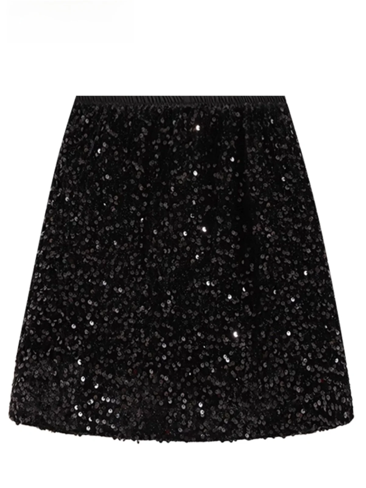 Утягивающая юбка с пайетками, женская юбка больших размеров, корейская юбка трапециевидной формы из полиэфирного волокна для женщин с грушей
Утягивающая юбка с пайетками, женская юбка больших размеров, корейская юбка трапециевидной формы из полиэфирного волокна для женщин с грушей