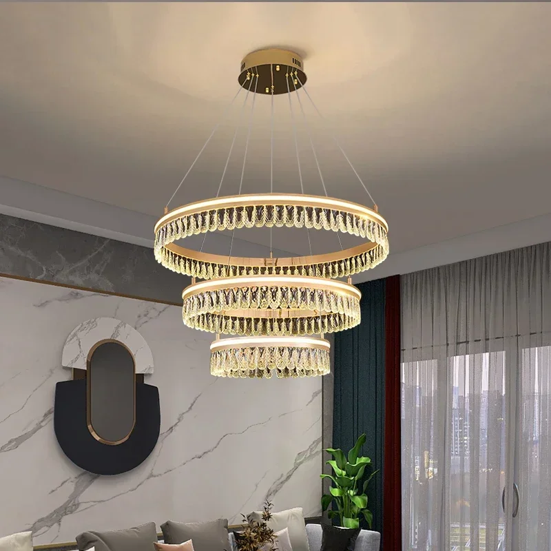 ELARA Hanging Crystal Pendant Light Modern Vintage LED Luxury Ring Chandelier Home Decor For Living Room Villa Duplex
ELARA Hanging Crystal Pendant Light Modern Vintage LED Luxury Ring Chandelier Home Decor For Living Room Villa Duplex