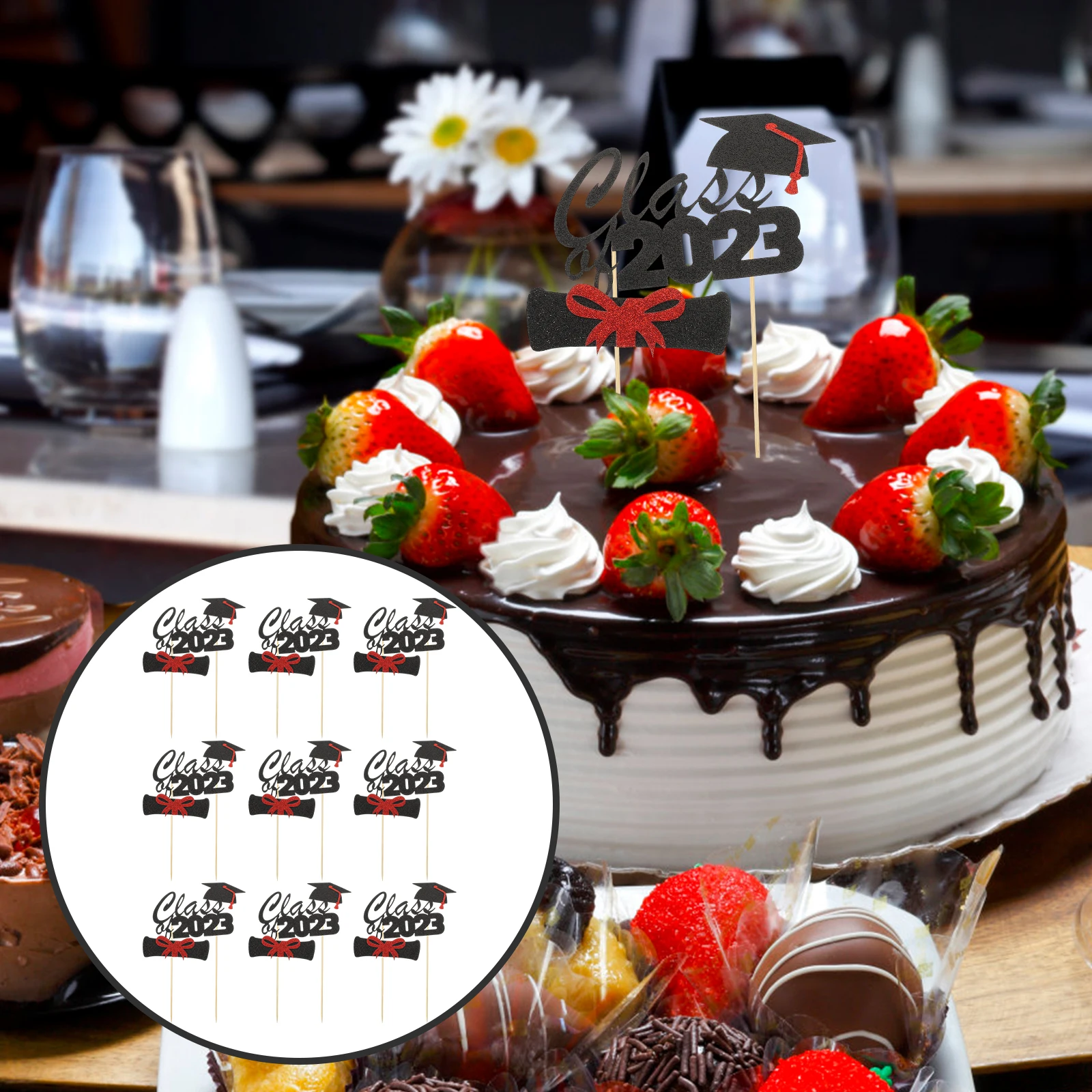 10 Pcs Cake Decoration Insert 2023 Graduation Party Decorations Topper Season Cupcake Flash
10 Pcs Cake Decoration Insert 2023 Graduation Party Decorations Topper Season Cupcake Flash