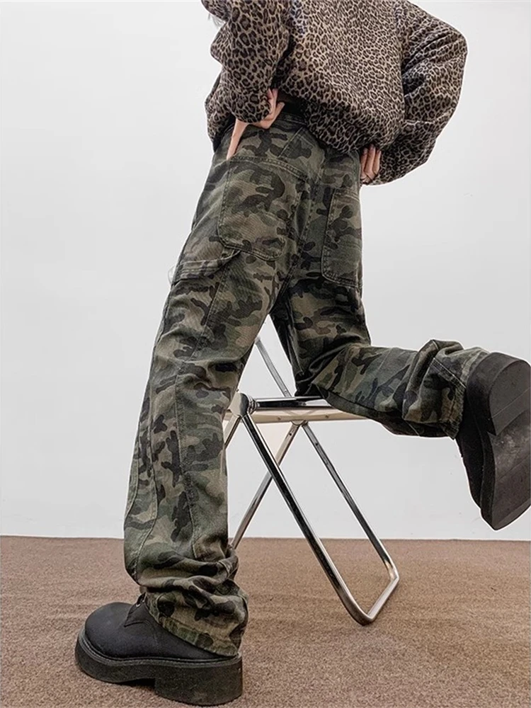 Vintage Camouflage Men's Jeans American High Street Style Loose Straight Leg Workwear Durable Youthful Trendy Autumn Spring
Vintage Camouflage Men's Jeans American High Street Style Loose Straight Leg Workwear Durable Youthful Trendy Autumn Spring