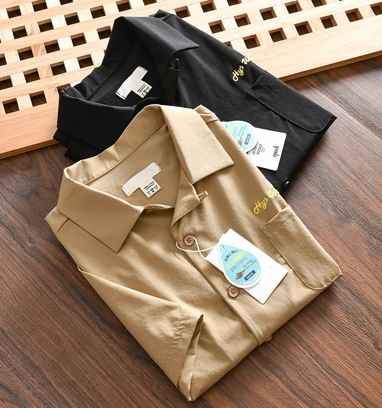 Functional Windproof Water-Resistant Fabric Men's Thin Loose Pocket Collar Short Sleeve Shirt Trendy Breathable Summer Shirt
Functional Windproof Water-Resistant Fabric Men's Thin Loose Pocket Collar Short Sleeve Shirt Trendy Breathable Summer Shirt