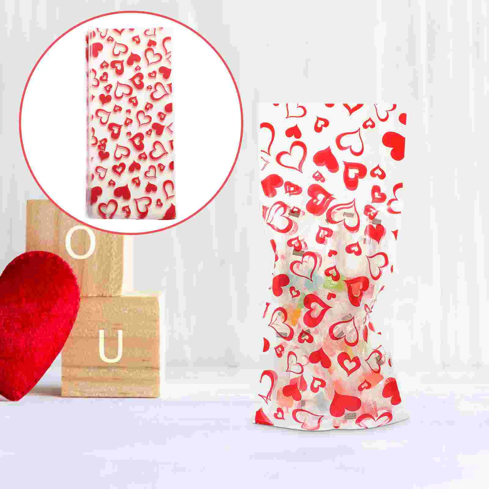 100 Pcs Love Bag Candy Gift Bags Wrapping Multipurpose Party Favor Plastic Cookie Treat
100 Pcs Love Bag Candy Gift Bags Wrapping Multipurpose Party Favor Plastic Cookie Treat