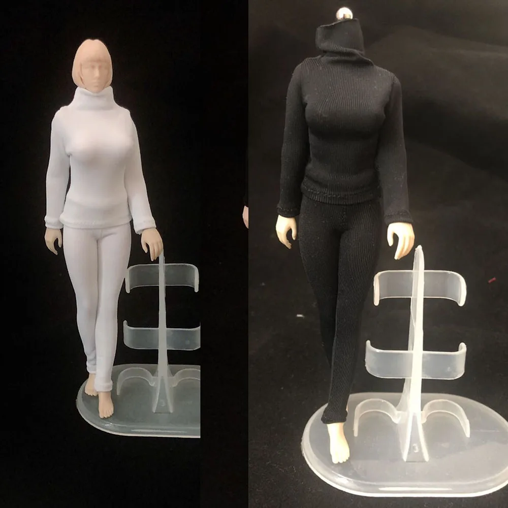Black/White color 1/12 Scale High Collar Turtleneck Bottoming Long Sleeves Shirt Trousers Model for 6 inches Action Figure
Black/White color 1/12 Scale High Collar Turtleneck Bottoming Long Sleeves Shirt Trousers Model for 6 inches Action Figure