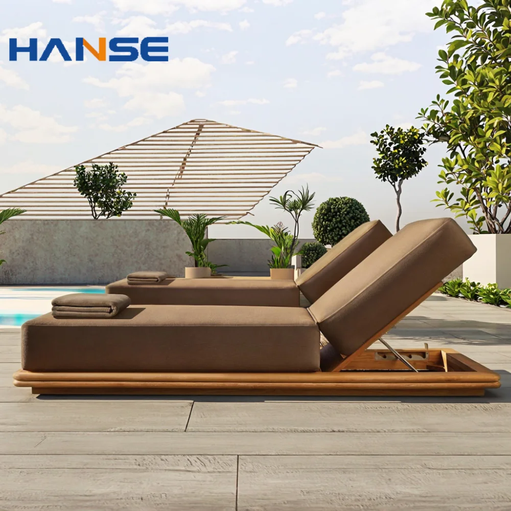 Luxury Hotel Outdoor Wooden Sun Lounger With Waterproof Cushions Modern Design For Villa & Living Room Use
Luxury Hotel Outdoor Wooden Sun Lounger With Waterproof Cushions Modern Design For Villa & Living Room Use