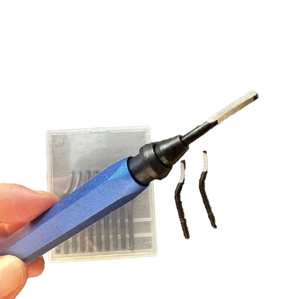Набор инструментов для удаления заусенцев из синего алюминия с 12 лезвиями для точного удаления заусенцев с металла, пластика, смолы и труб из ПВХ
Набор инструментов для удаления заусенцев из синего алюминия с 12 лезвиями для точного удаления заусенцев с металла, пластика, смолы и труб из ПВХ