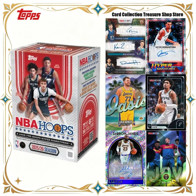 25-26 Topps Hoops Official NBA Basketball Trading Cards Wembanyama Luka LeBron Legends & Rookies Collectible Cards for NBA Fans
25-26 Topps Hoops Official NBA Basketball Trading Cards Wembanyama Luka LeBron Legends & Rookies Collectible Cards for NBA Fans