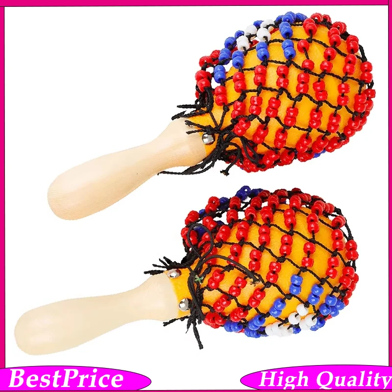 1 Pair Wooden Sand Hammers with Beaded Net Hand-Shaken Percussion Instrument for Toddlers, and Early Music Education
1 Pair Wooden Sand Hammers with Beaded Net Hand-Shaken Percussion Instrument for Toddlers, and Early Music Education